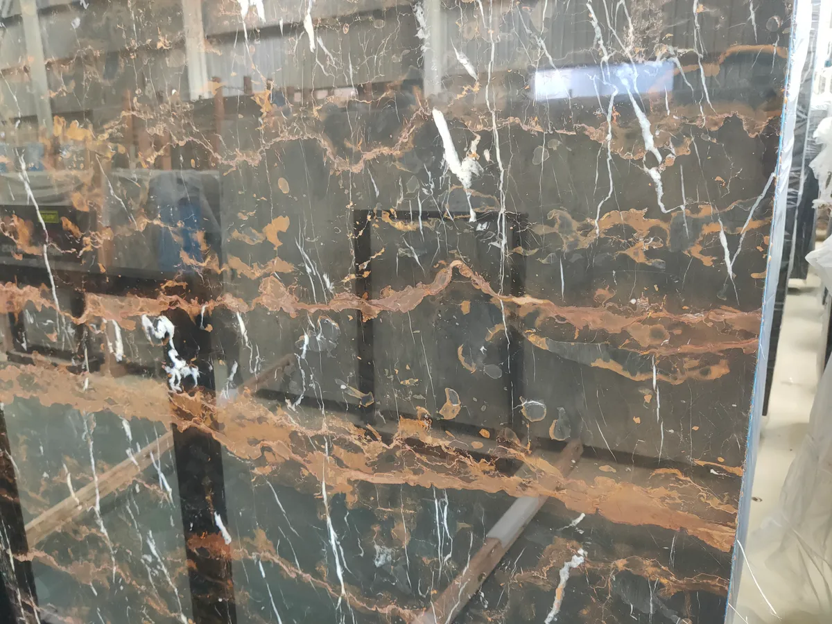Portoro Marble Black Marble Slab