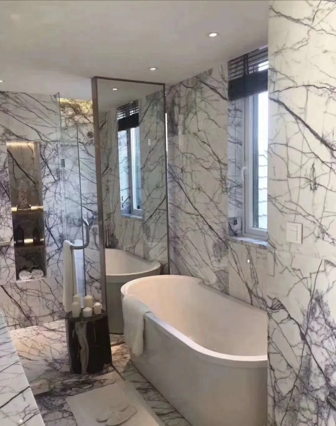 Milas Lilac Marble White Marble