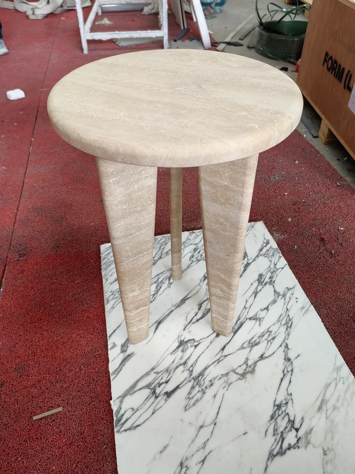 Roman Travertine Small Dining Table
