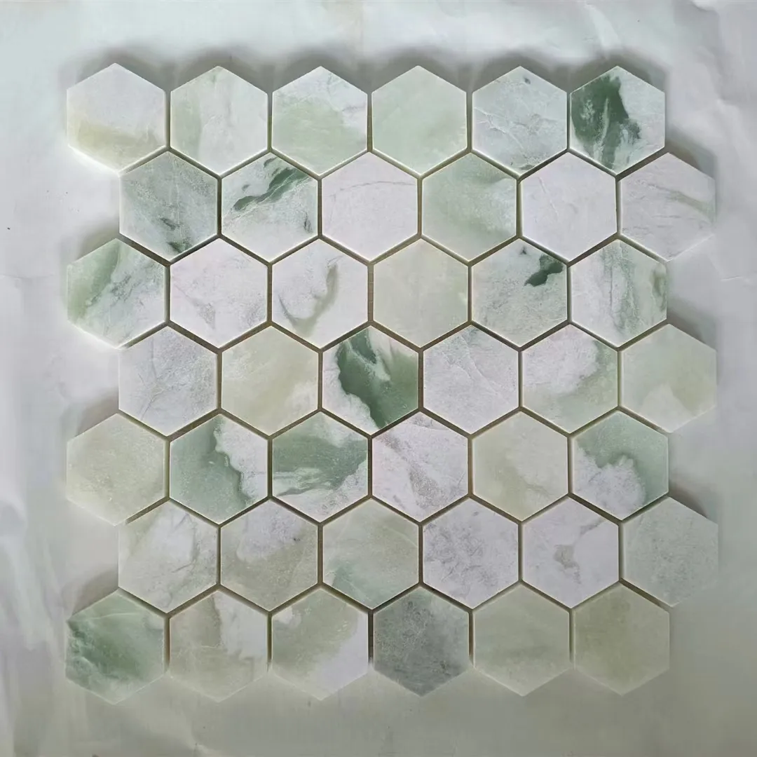 Modern Ming Green Marble Mosaic Tile