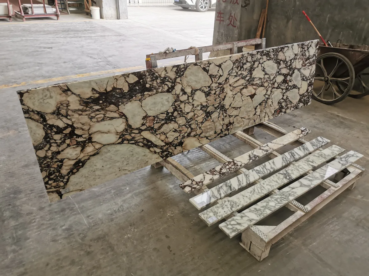 Calacatta Viola Marble Countertop Sink Bench Top