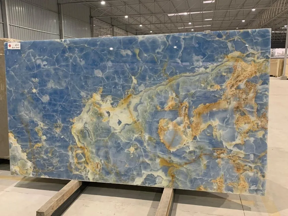 Blue Onyx Marble Slab