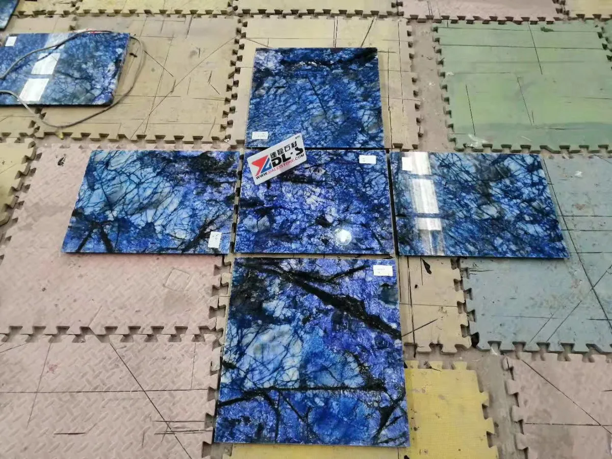 Sapphire Marble Luxury Blue Marble Slab