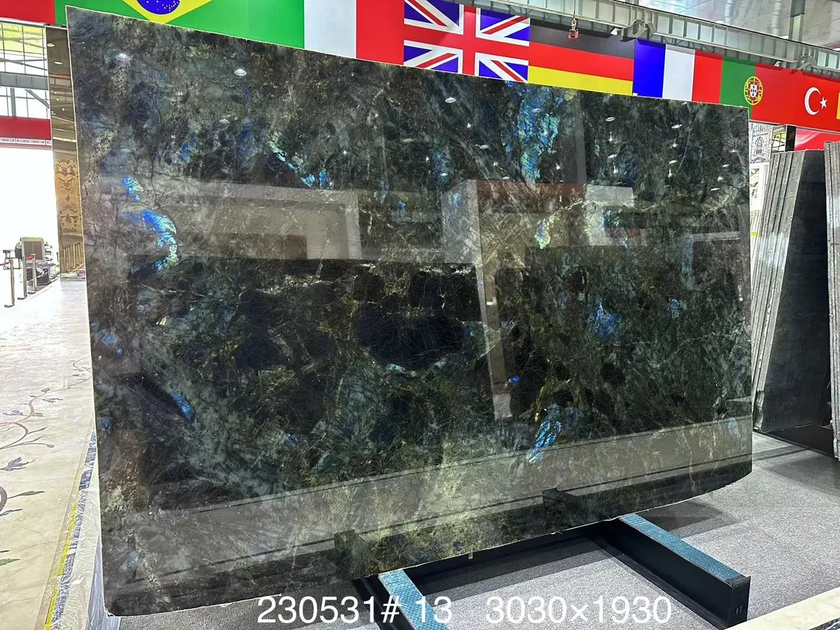 Blue Jade Marble Luxury Blue Onyx Slab
