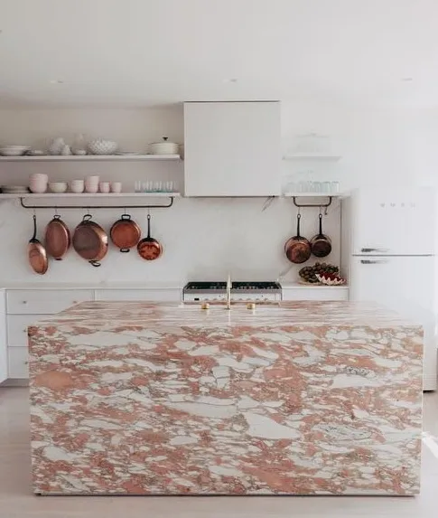 Norwegian Rose Marble Slab Tile