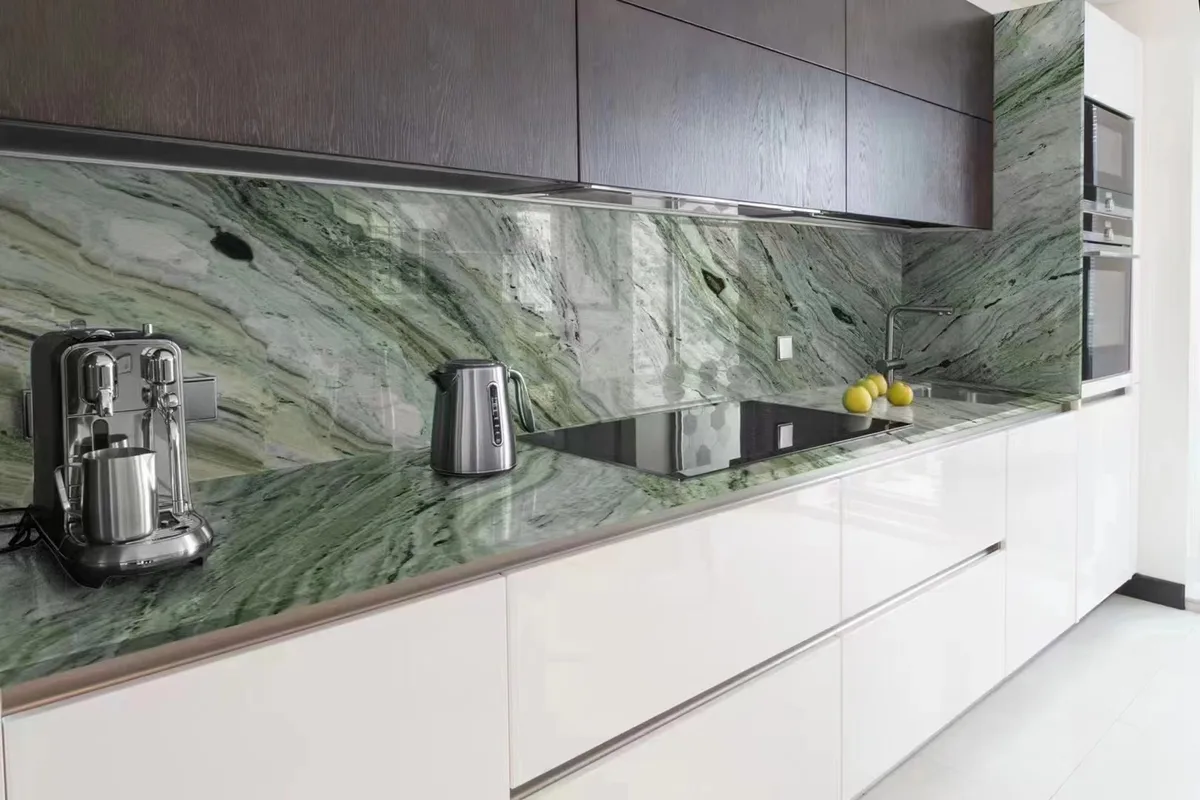 Exotic Raggio Verde Marble Big Slab