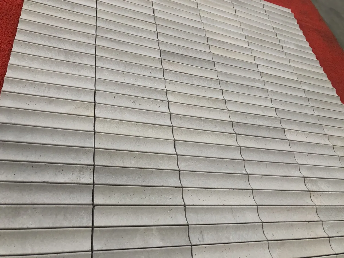 Beige Travertine Tile Concave Travertine Mosaic