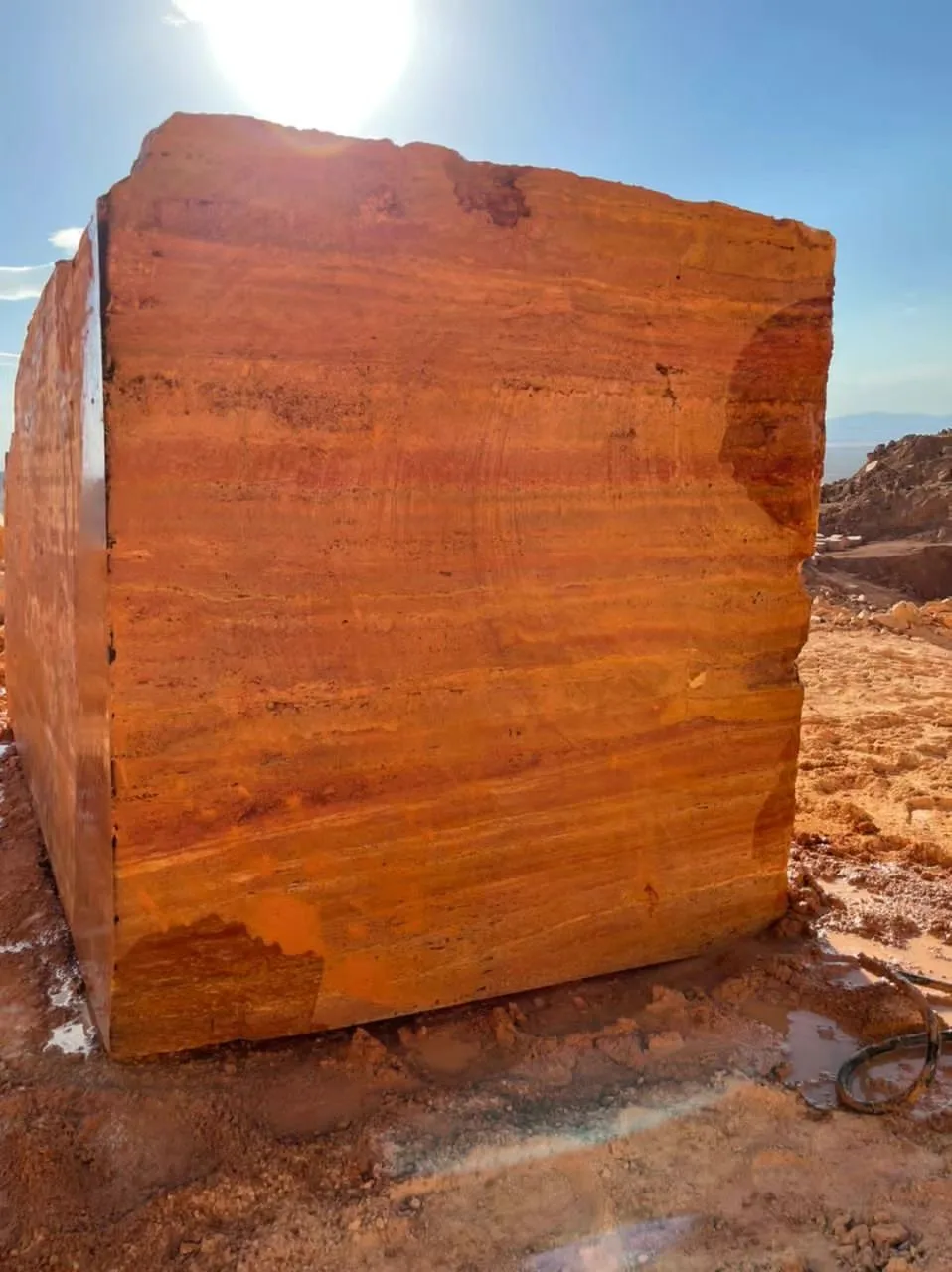 Red Travertine Marble