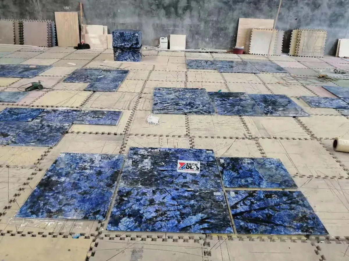 Sapphire Marble Luxury Blue Marble Slab