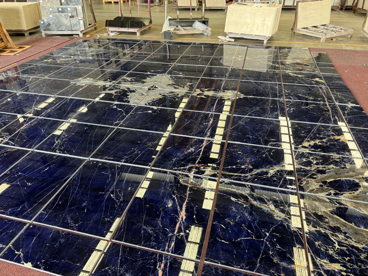 Blue Sodalite Marble Blue Quartize