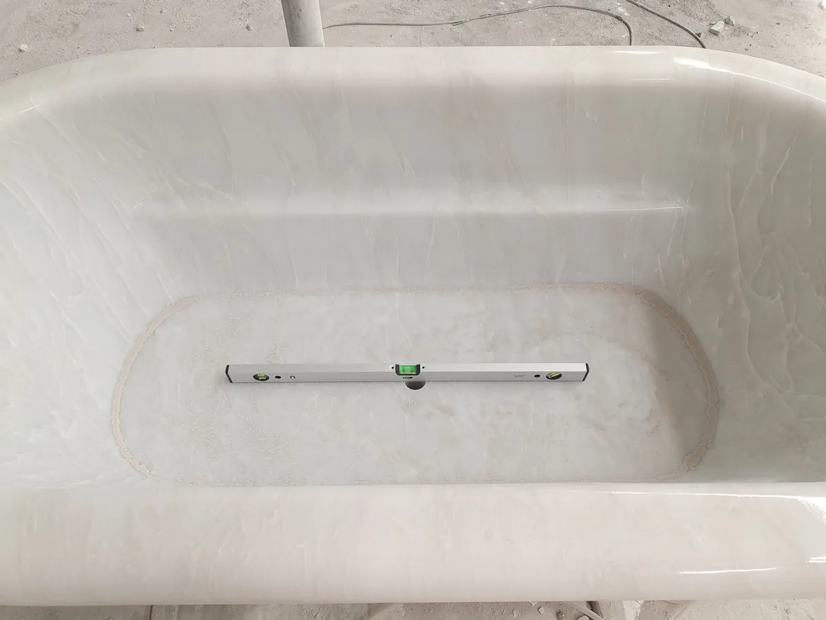 White Jade Marble Bathtub