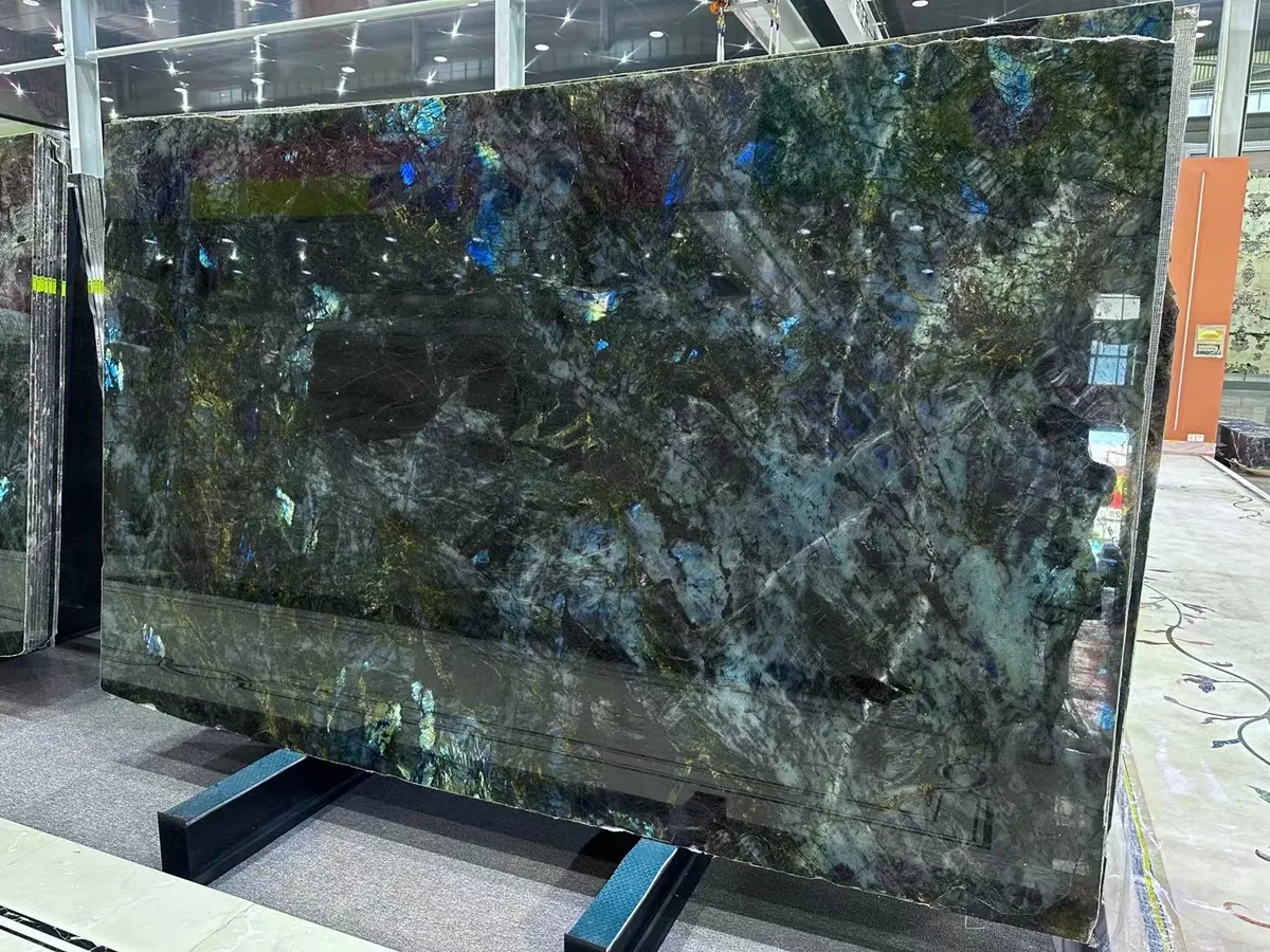 Blue Jade Marble Luxury Blue Onyx Slab