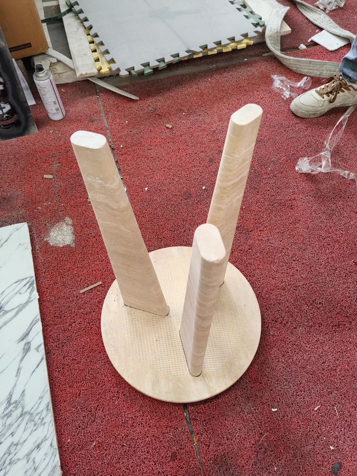 Roman Travertine Small Dining Table
