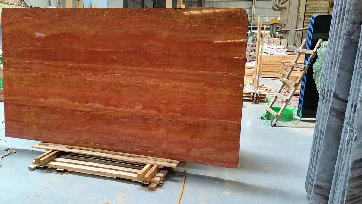 Red Travertine Marble