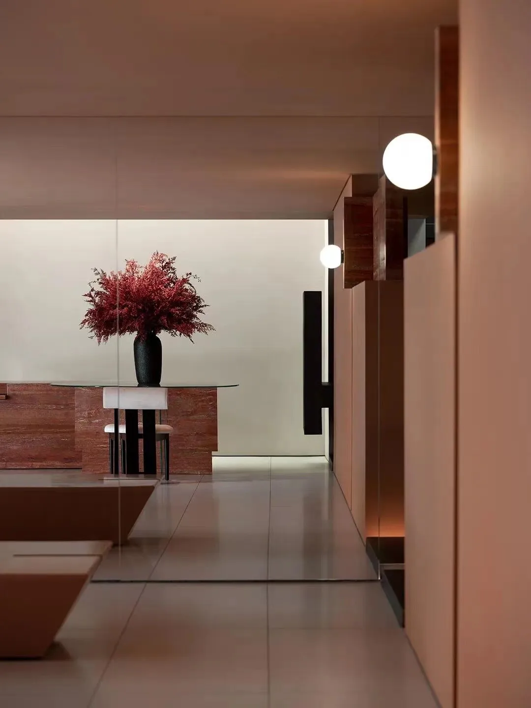 Red Travertine Marble