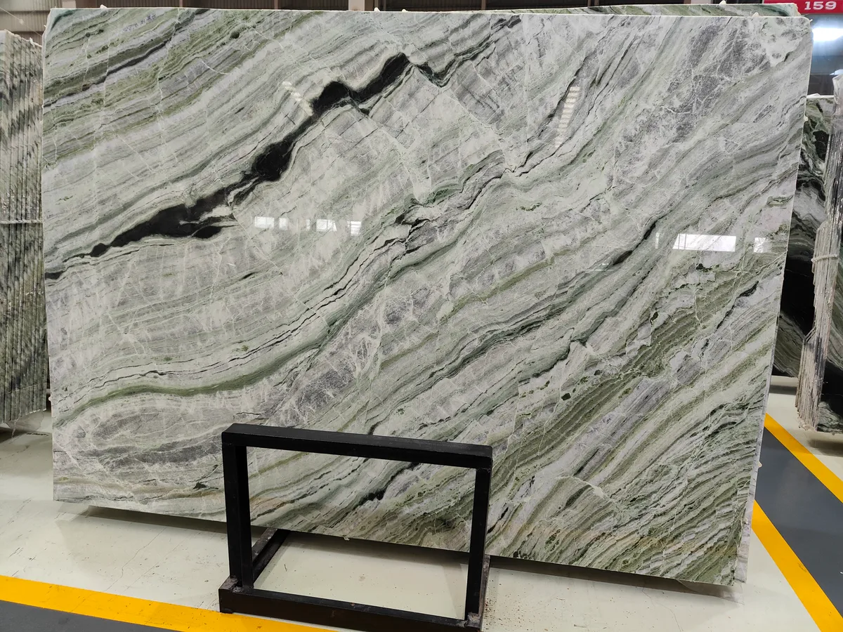 Exotic Raggio Verde Marble Big Slab