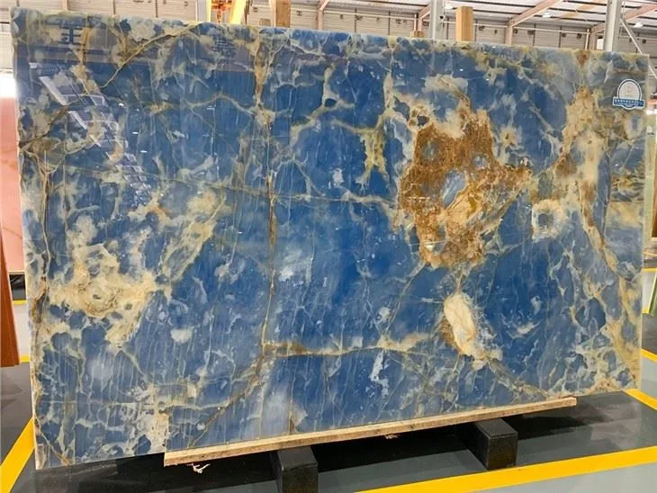 Blue Onyx Marble Slab