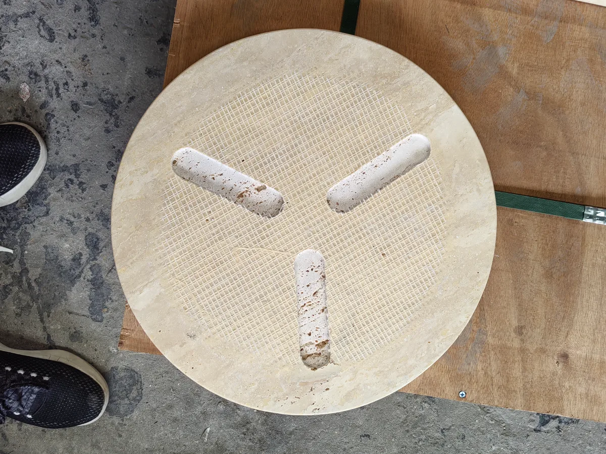 Roman Travertine Small Dining Table