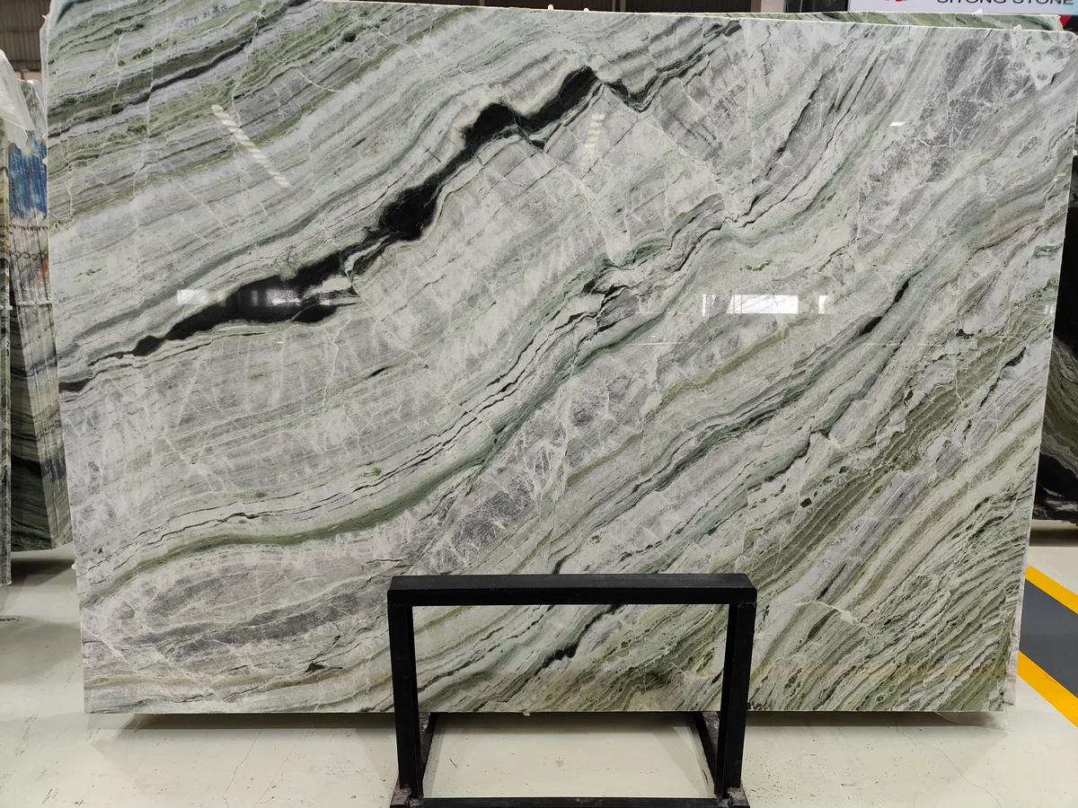 Exotic Raggio Verde Marble Big Slab