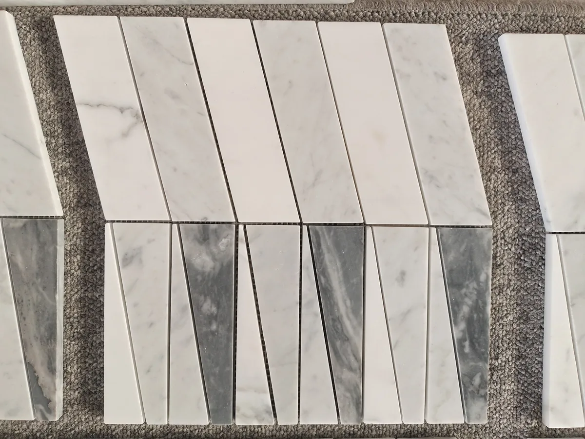 Honed White Marble Mosaic Tile for Wall Floor Decor