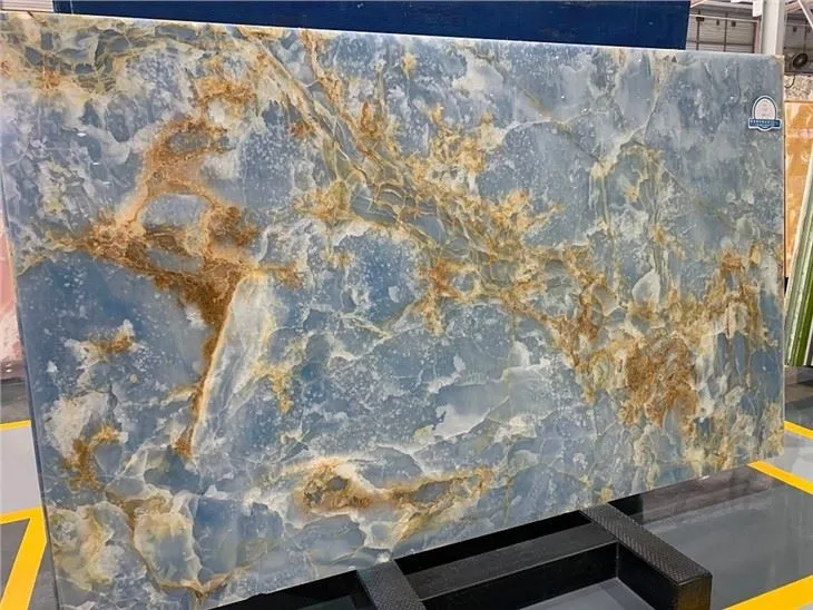 Blue Onyx Marble Slab