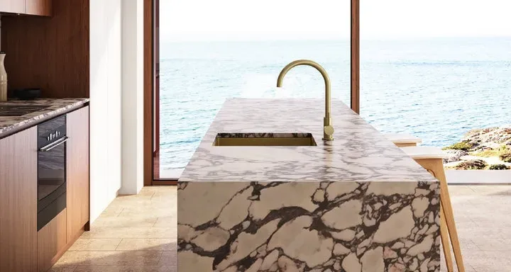 Calacatta Viola Marble Countertop Sink Bench Top