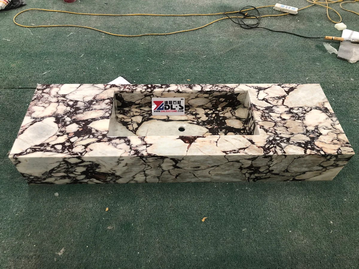 Calacatta Viola Marble Countertop Sink Bench Top