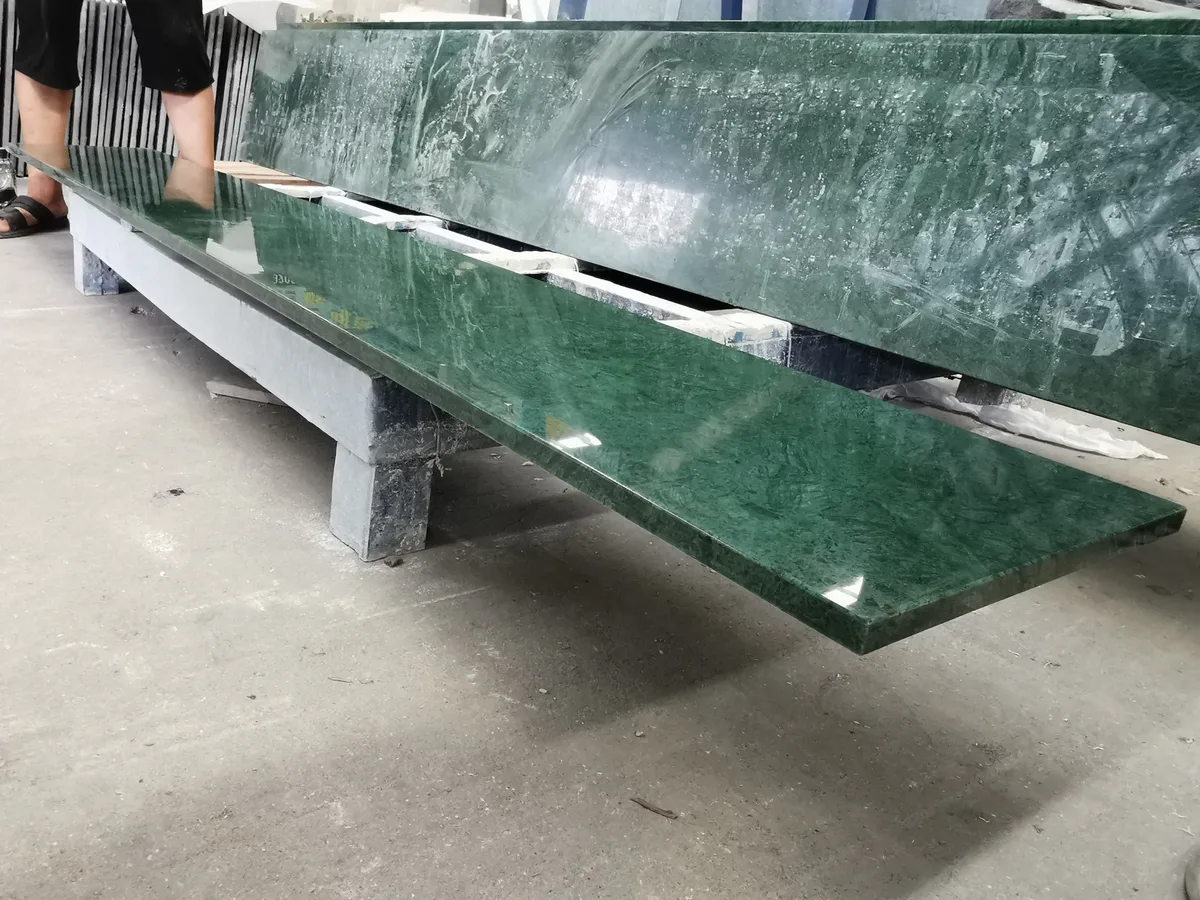 Dark Green Marble Slab Cut to Size Tile