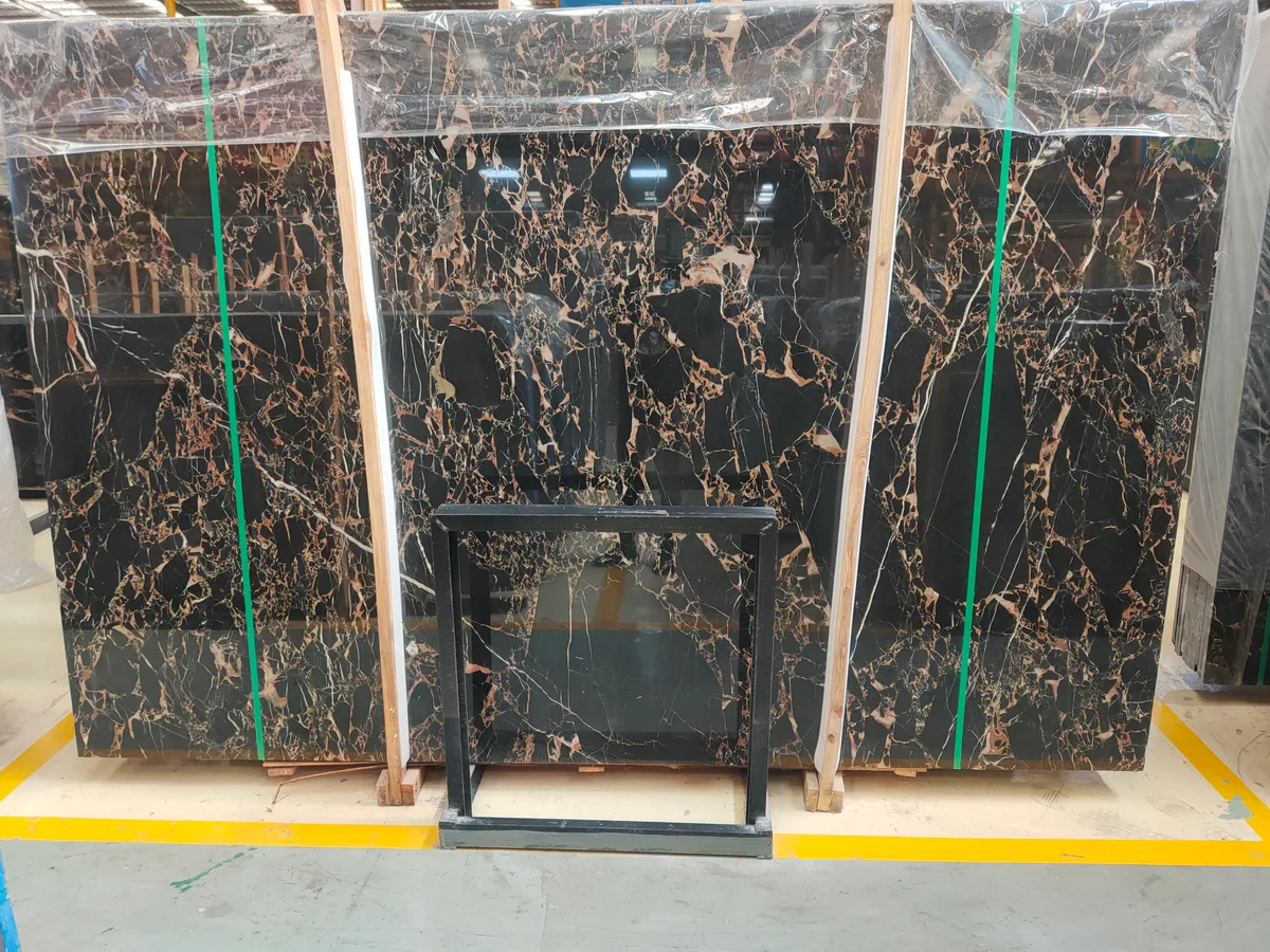 China Portoro Marble Black Marble Slab