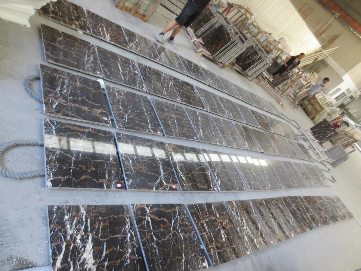 Portoro Marble Black Marble Slab