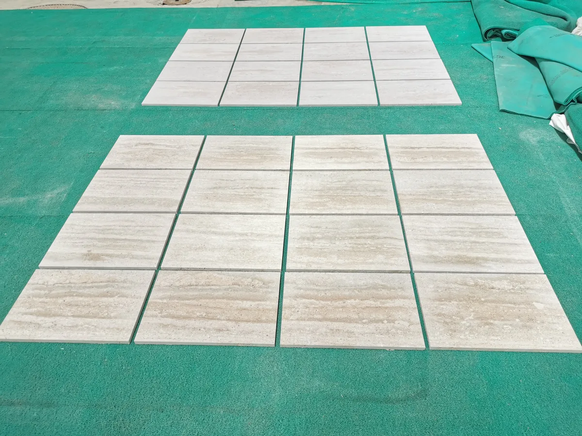 Light Blue Travertine Slab Tile