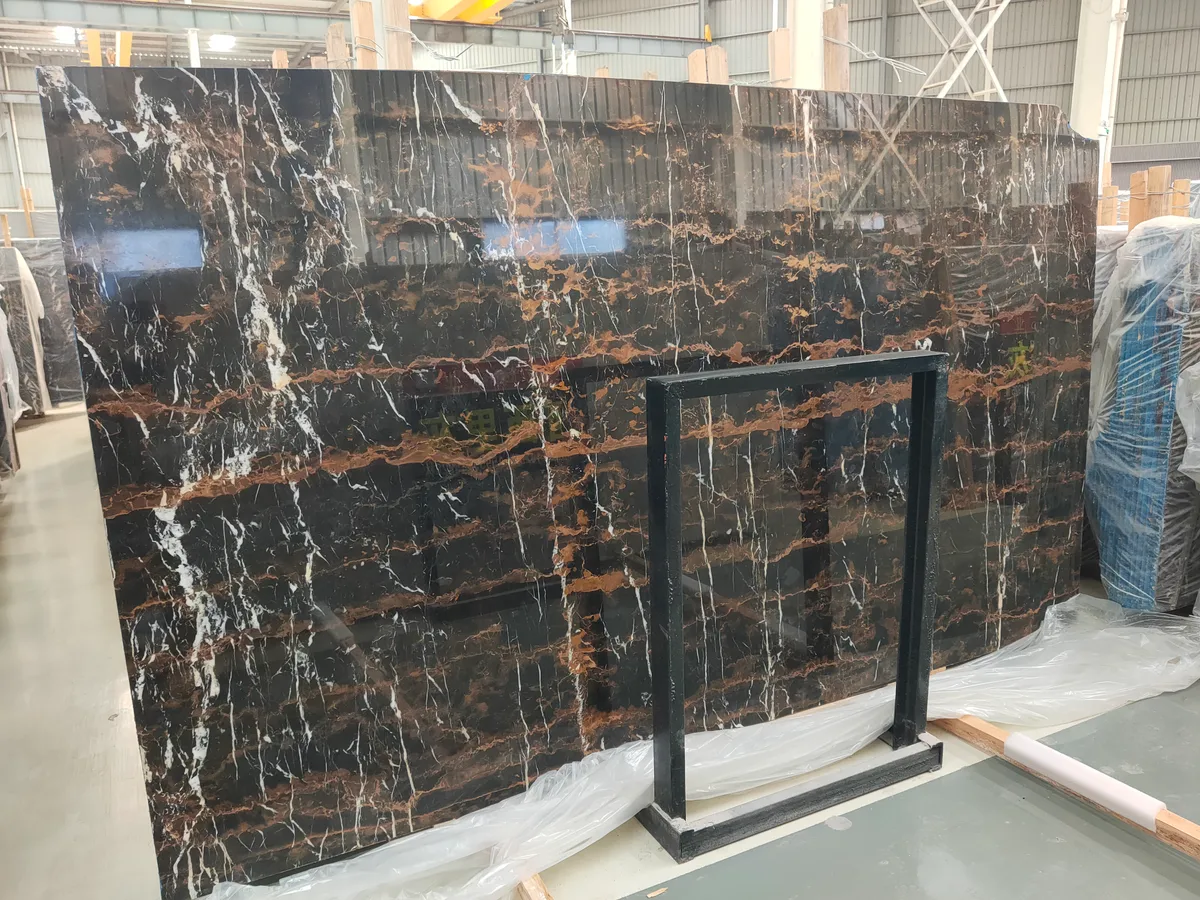 Portoro Marble Black Marble Slab